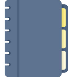 syllabus planner icon flat isolated vector