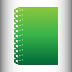 notebook simple icon vector image