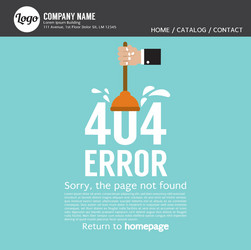 page not found error 404 vector image