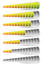 progress loading bars horizontal vector image
