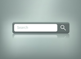 search button with reflection vector image