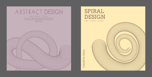 three-dimensional spiral effect the dynamic shape vector image