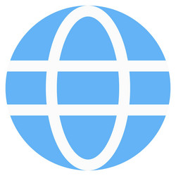 world wide accessible website through internet vector image