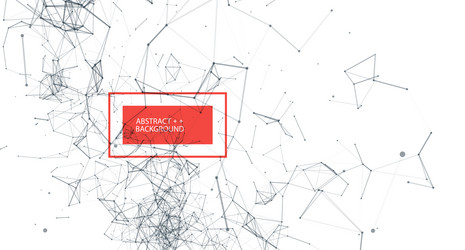 abstract polygonal background with connecting vector image
