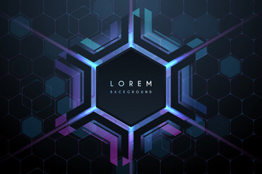 Abstract Technology Hexagon Background vector image