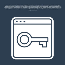 blue line secure your site with https ssl icon vector image