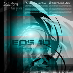 Futuristic Abstract Tech Background vector image
