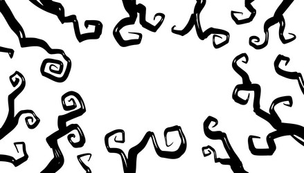 halloween black tree background with empty space vector image