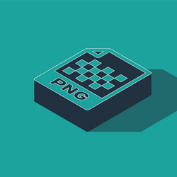 isometric png file document download button vector image