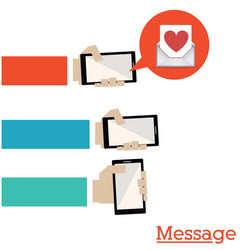 message design vector image