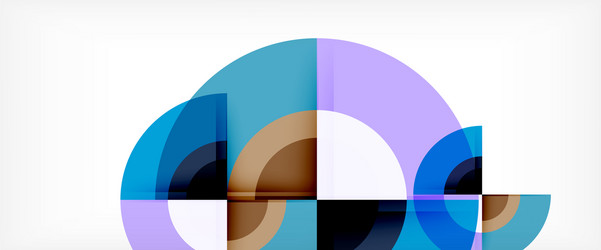 multicolored round shapes abstract background vector image