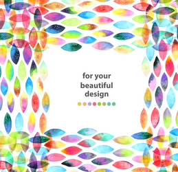 Watercolor colorful abstract background vector