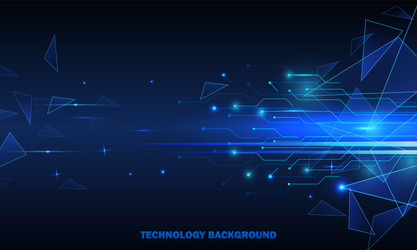 abstract technology concept particle connection vector image