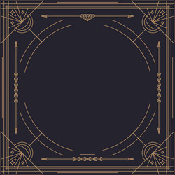 Geometric Line Frame - Abstract Style vector image