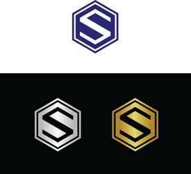 Double s logo Royalty Free Vector Image - VectorStock