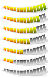 progress loading bars horizontal vector image