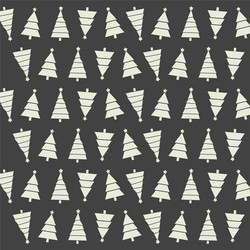 seamless pattern with christmas trees and snows vector image