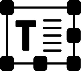 text editor icon design vector image