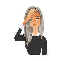 Anxious Woman Face Vector Images (over 400)