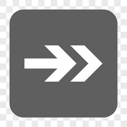 arrow right rounded square button vector image