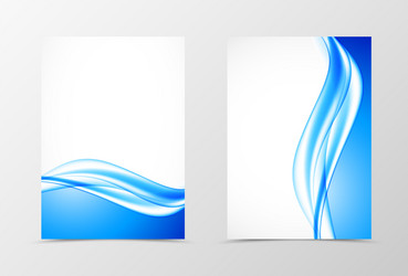 front and back dynamic design flyer template vector image