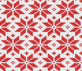 Knitted Seamless Pattern vector image