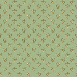 seamless pattern with heart and circle shapes vector image