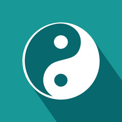 abstract isolated object allusive to japanese vector image
