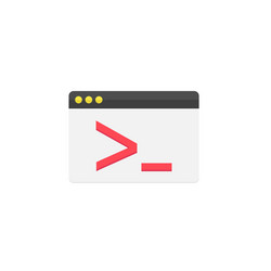 custom coding flat icon vector image