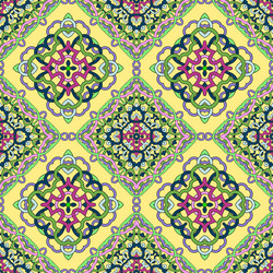 seamless pattern from abstract elements vector image