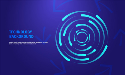 technology background circle movement and motion vector