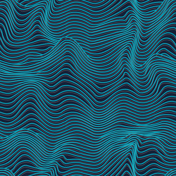 Wireframe Wave Pattern vector image