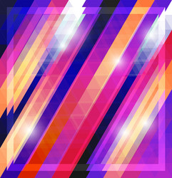 geometric shining pattern with triangles vector image