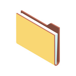 isometric computer folder design vector image