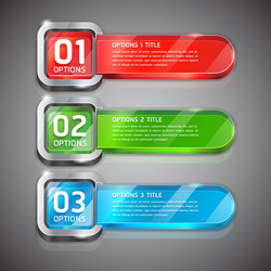 Modern Button Style Options vector image