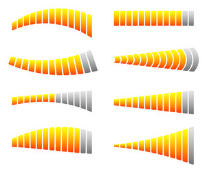 progress loading bars horizontal vector image