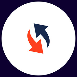 reload computer symbol vector image