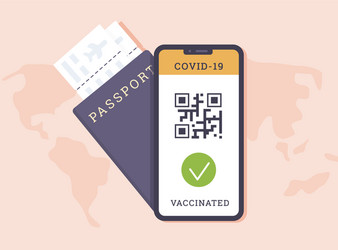 Travelling abroad for vacation with covid19 vector