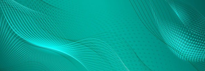 abstract background of halftone dots and curved vector image
