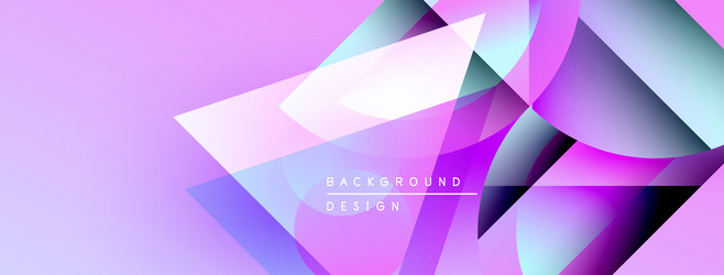 abstract geometric shapes overlap creating vector image