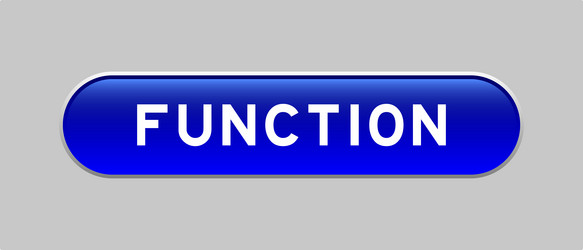 blue color capsule shape button with word vector image