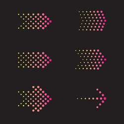 Dynamic Arrow & Dot Pattern vector image