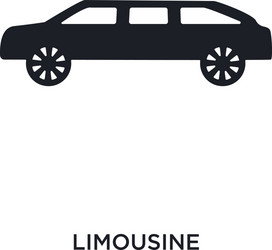 limousine isolated icon simple element from vector image
