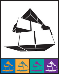 Modern Abstract Cube vector image