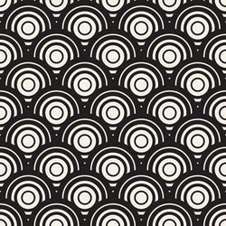 seamless rounded lines pattern abstract vector image