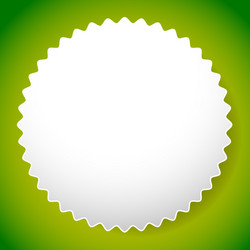 starburst shaped badge button shape vector image