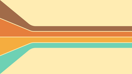 abstract groovy retro style background with line vector image