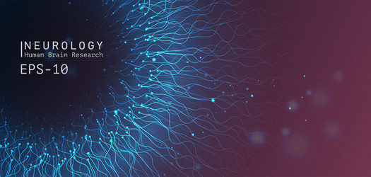 AI Neural Network Background vector image