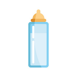 Baby milk bottle isolated icon vector