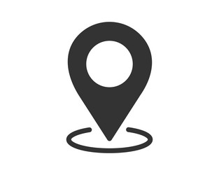 simple location pointer icon flat design useful vector image